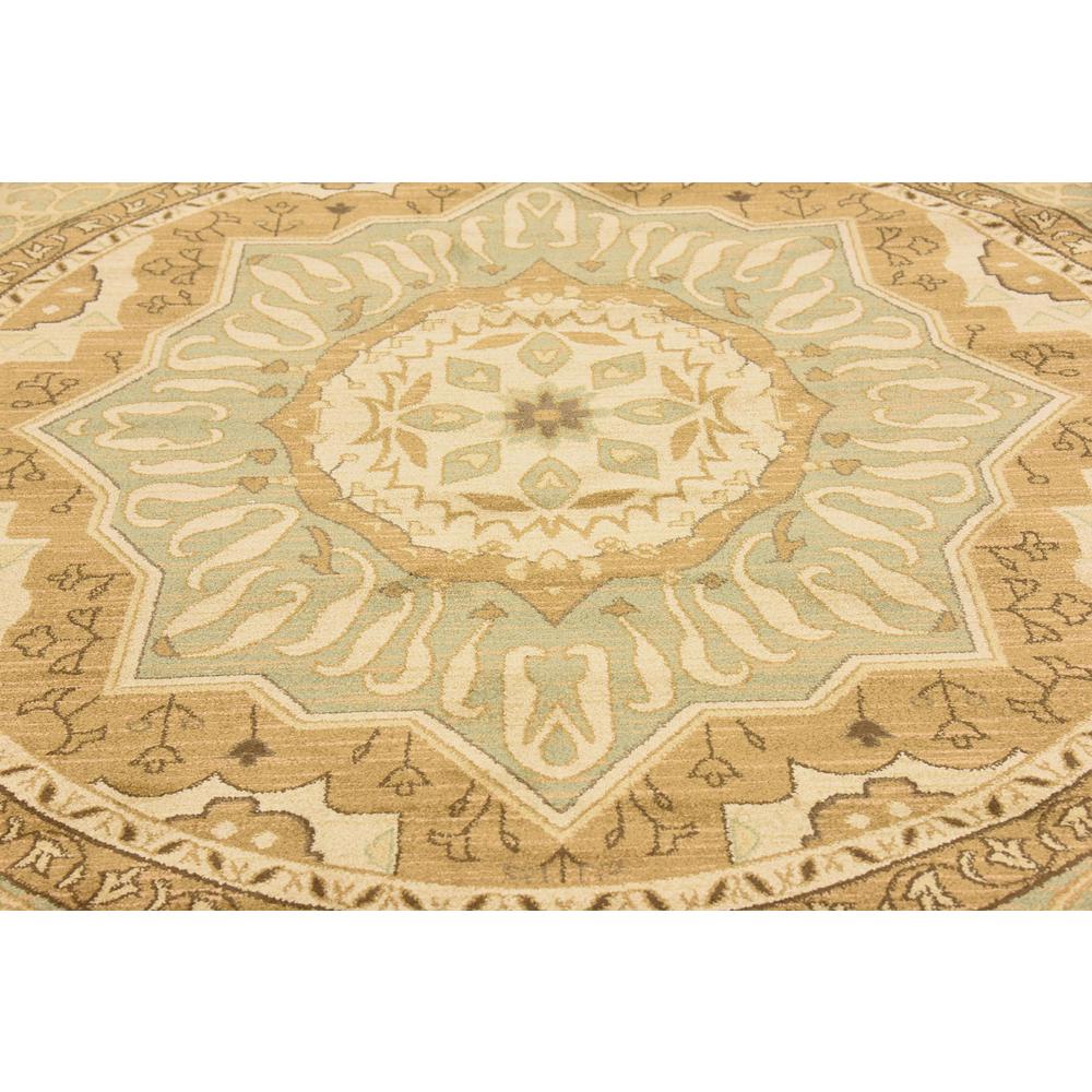 Quincy Palace Rug, Light Green (8' 0 x 8' 0). Picture 5
