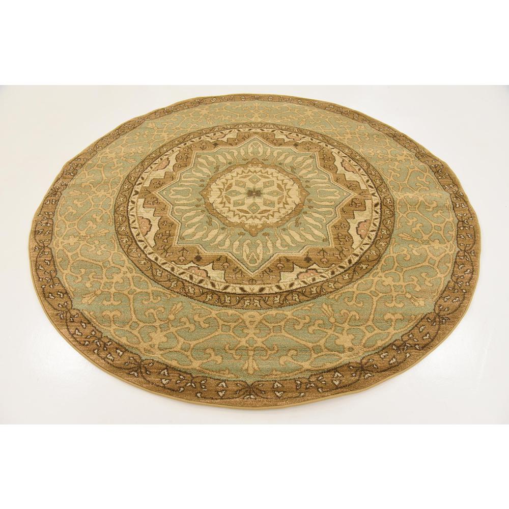 Quincy Palace Rug, Light Green (6' 0 x 6' 0). Picture 3