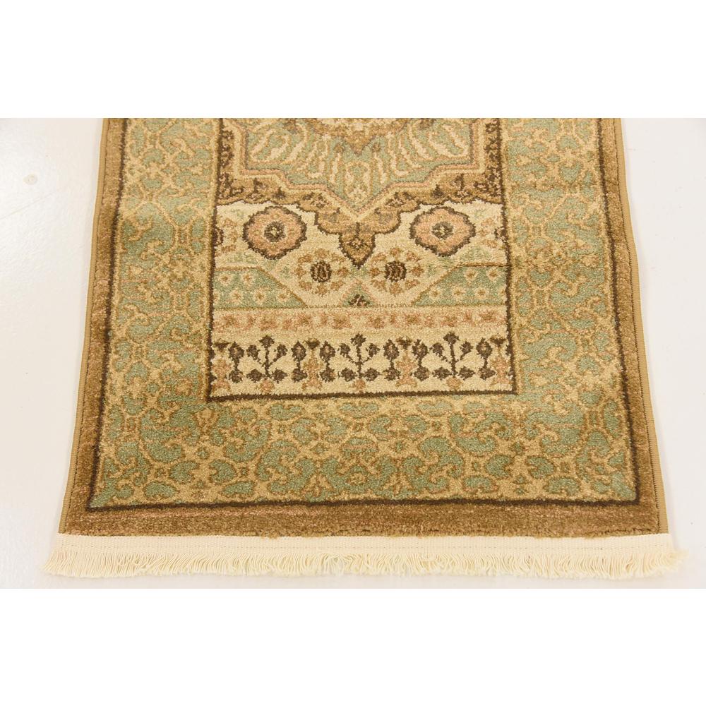 Quincy Palace Rug, Light Green (2' 0 x 6' 0). Picture 5