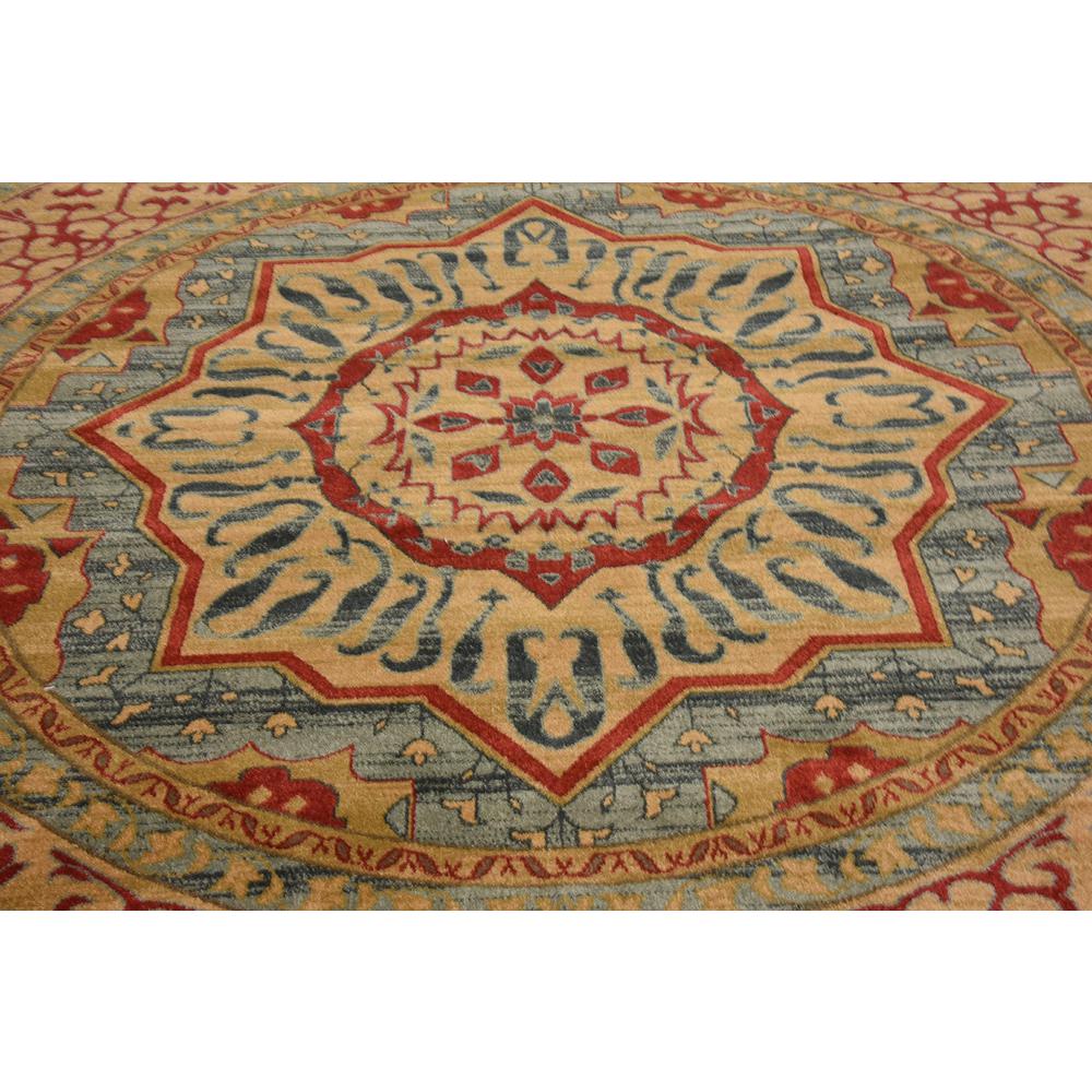 Quincy Palace Rug, Light Blue (8' 0 x 8' 0). Picture 5
