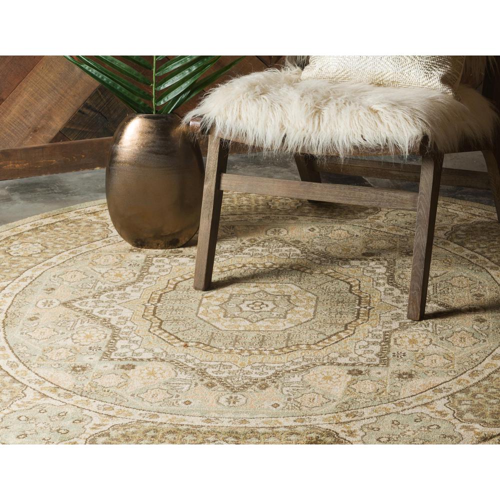 Hamilton Palace Rug, Light Green (8' 0 x 8' 0). Picture 5
