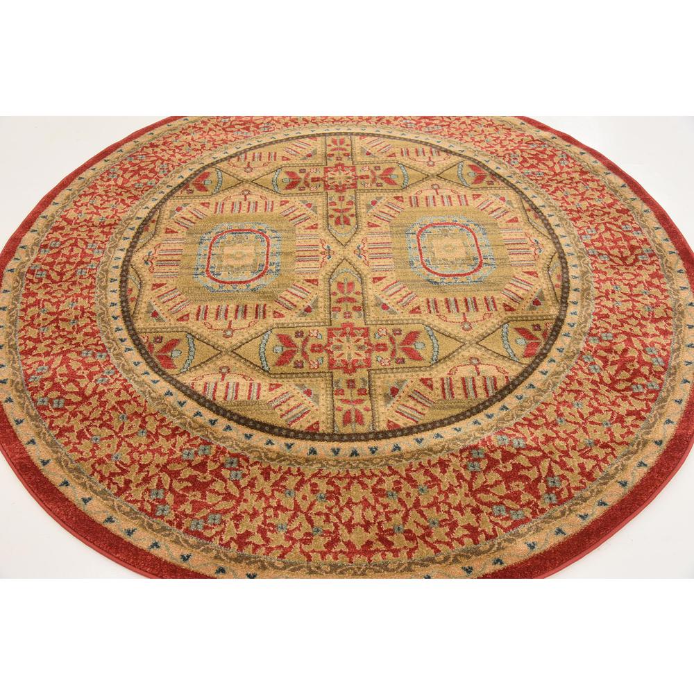 Lincoln Palace Rug, Red (6' 0 x 6' 0). Picture 4