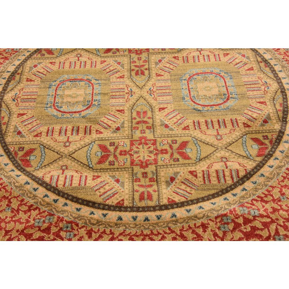 Lincoln Palace Rug, Red (6' 0 x 6' 0). Picture 5