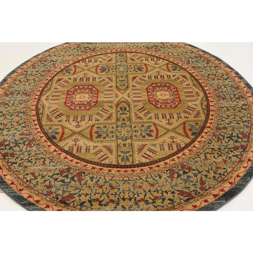 Lincoln Palace Rug, Blue (6' 0 x 6' 0). Picture 4