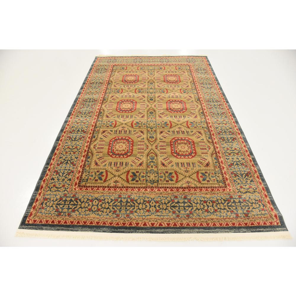 Lincoln Palace Rug, Blue (5' 0 x 8' 0). Picture 4