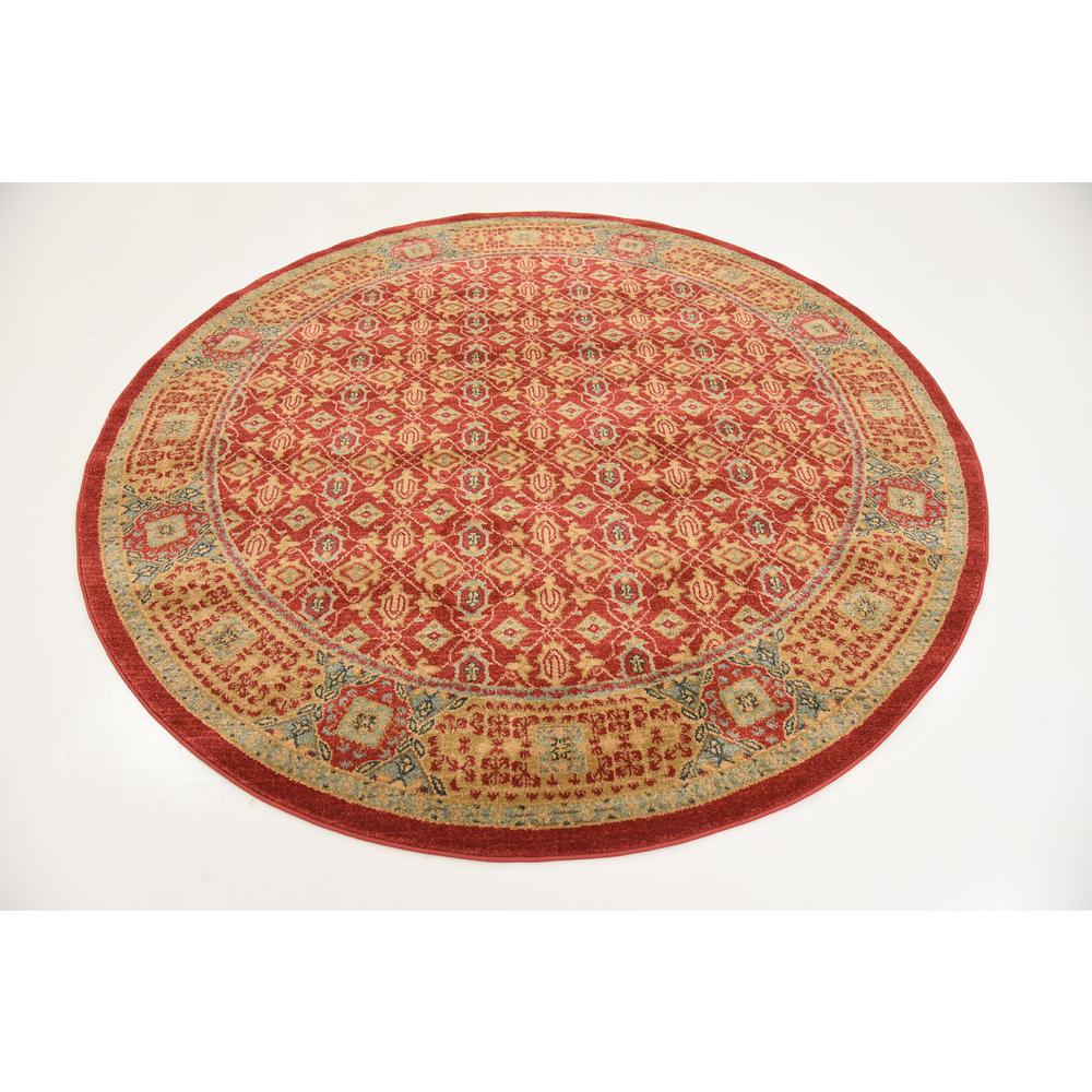 Jefferson Palace Rug, Red (6' 0 x 6' 0). Picture 3