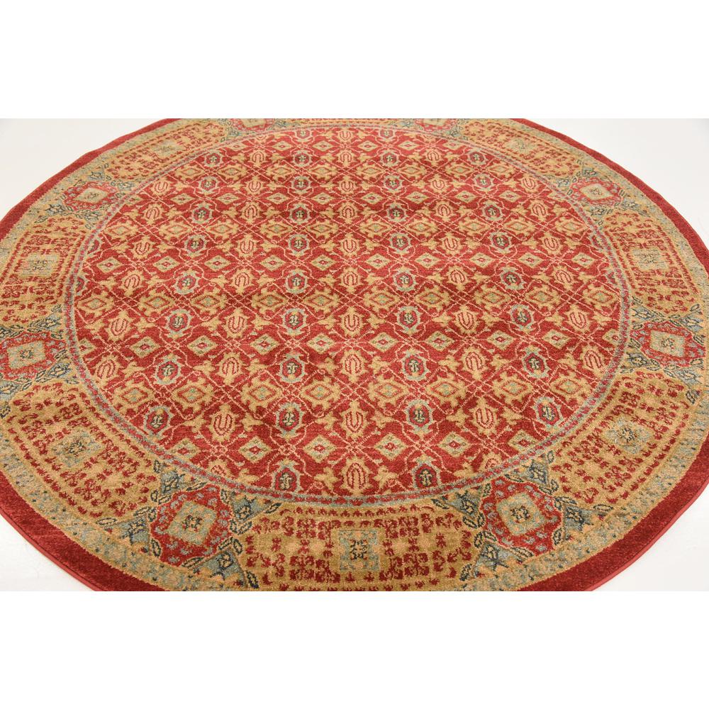 Jefferson Palace Rug, Red (6' 0 x 6' 0). Picture 4