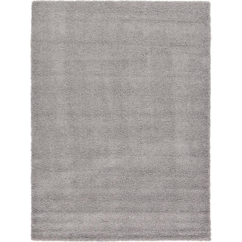 Solid Shag Rug, Cloud Gray (8' 0 x 11' 0). Picture 1