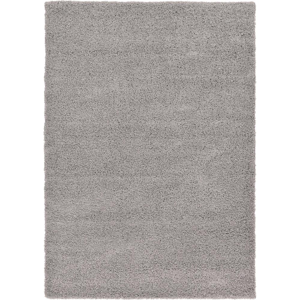 Solid Shag Rug, Cloud Gray (7' 0 x 10' 0). Picture 1