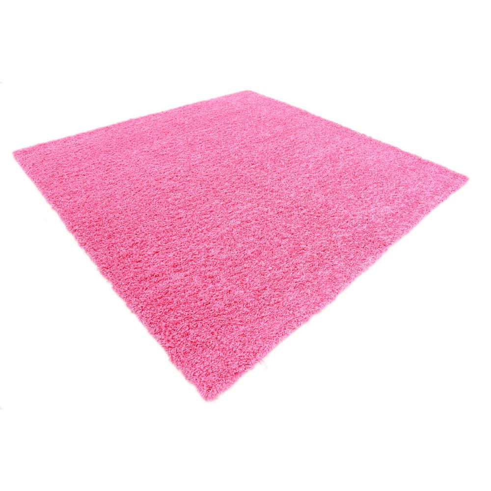 Solid Shag Rug, Bubblegum Pink (8' 2 x 8' 2). Picture 3