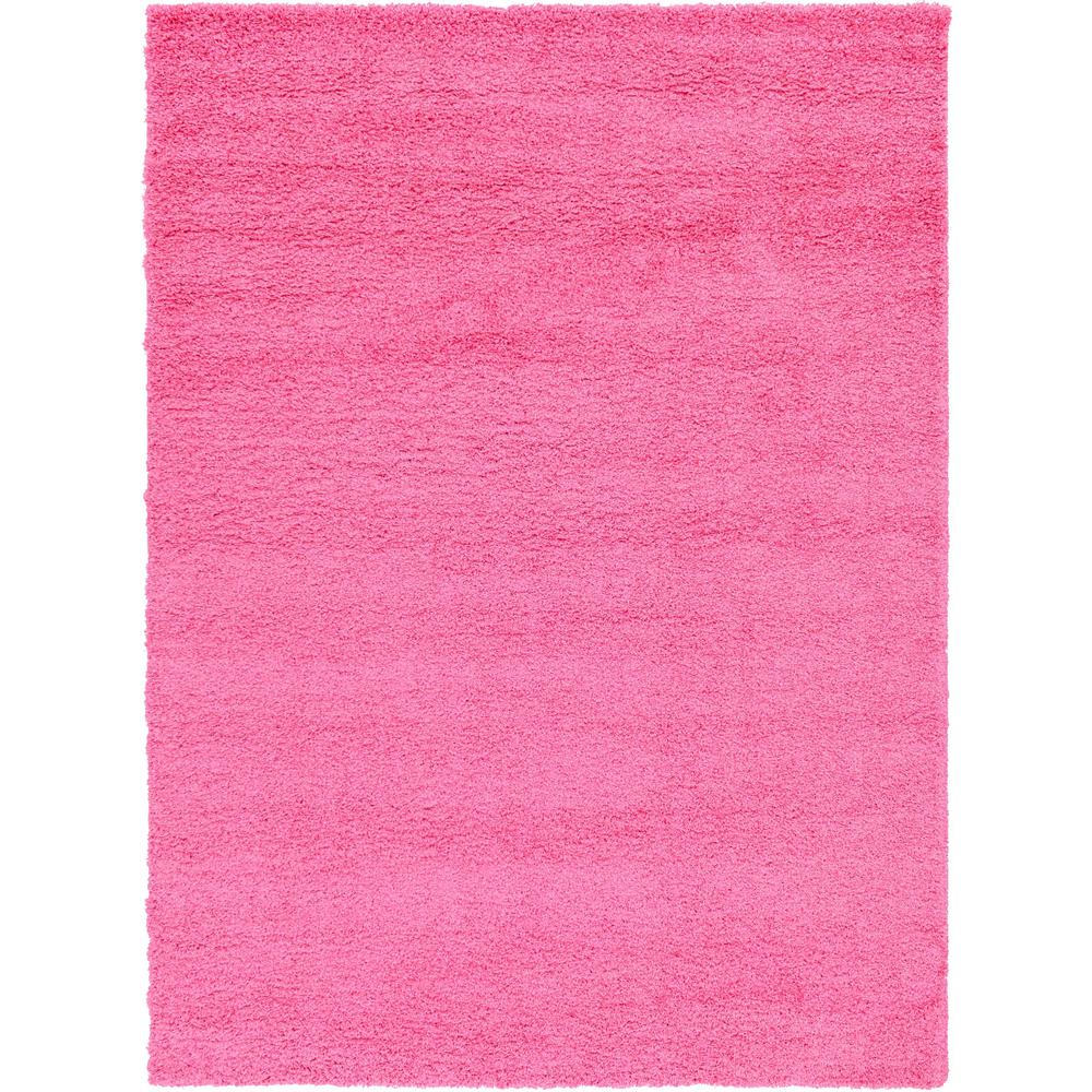 Solid Shag Rug, Bubblegum Pink (8' 0 x 11' 0). Picture 1