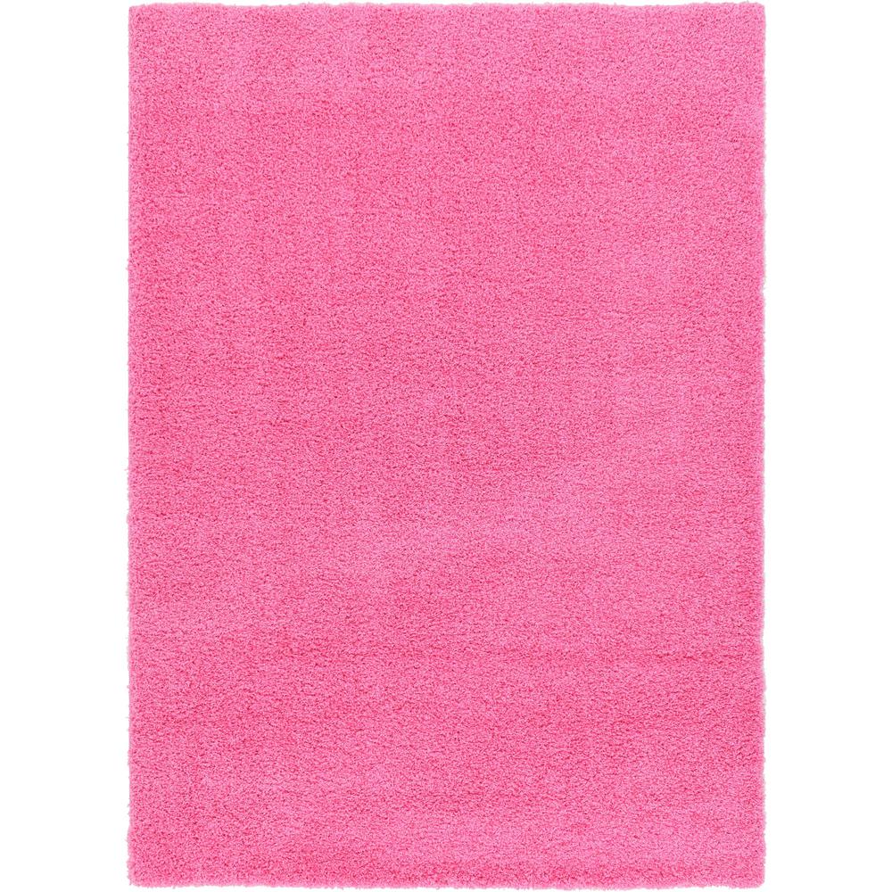 Solid Shag Rug, Bubblegum Pink (7' 0 x 10' 0). Picture 1