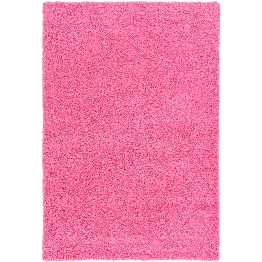 Solid Shag Rug, Bubblegum Pink (6' 0 x 9' 0). Picture 1