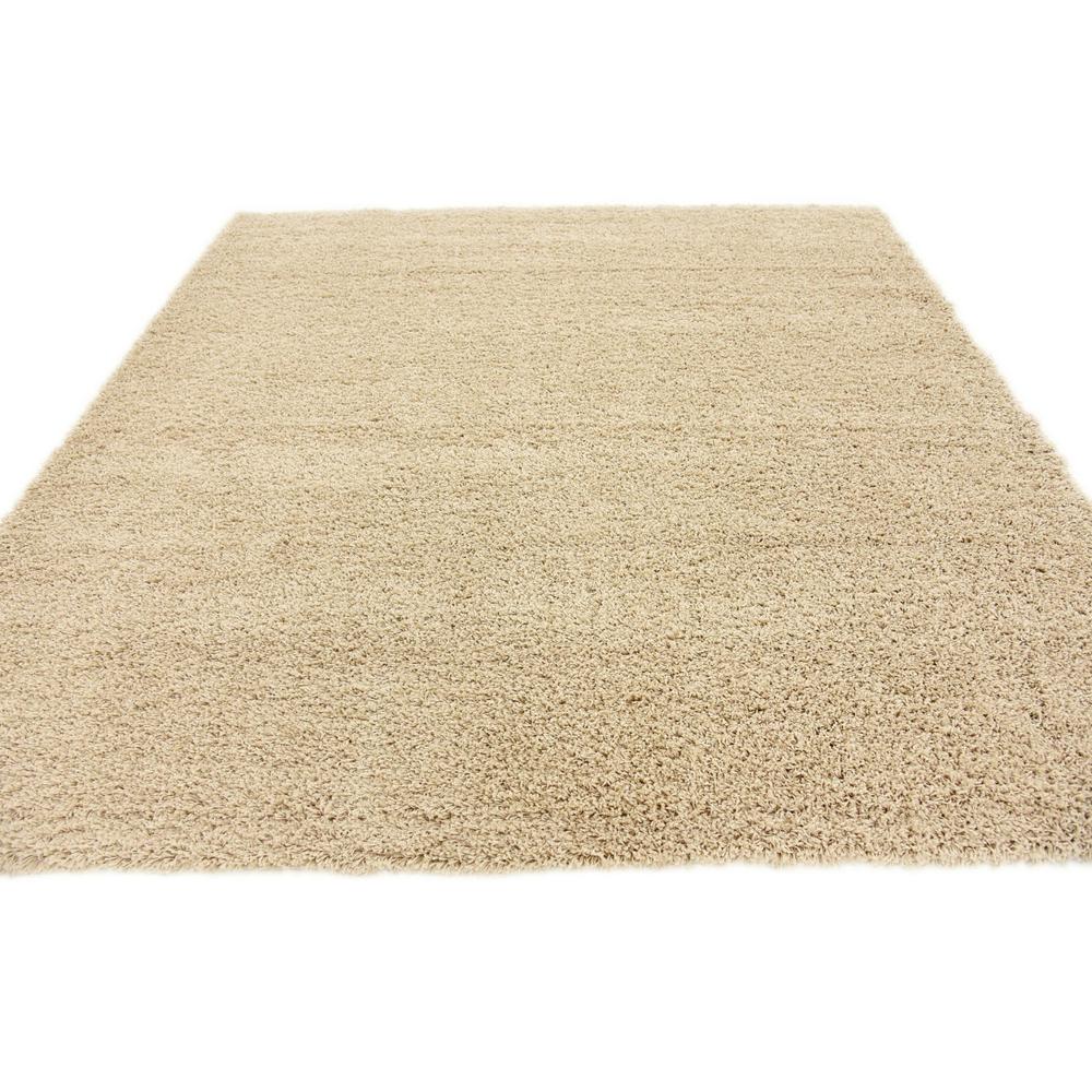 Solid Shag Rug, Taupe (8' 2 x 8' 2). Picture 4