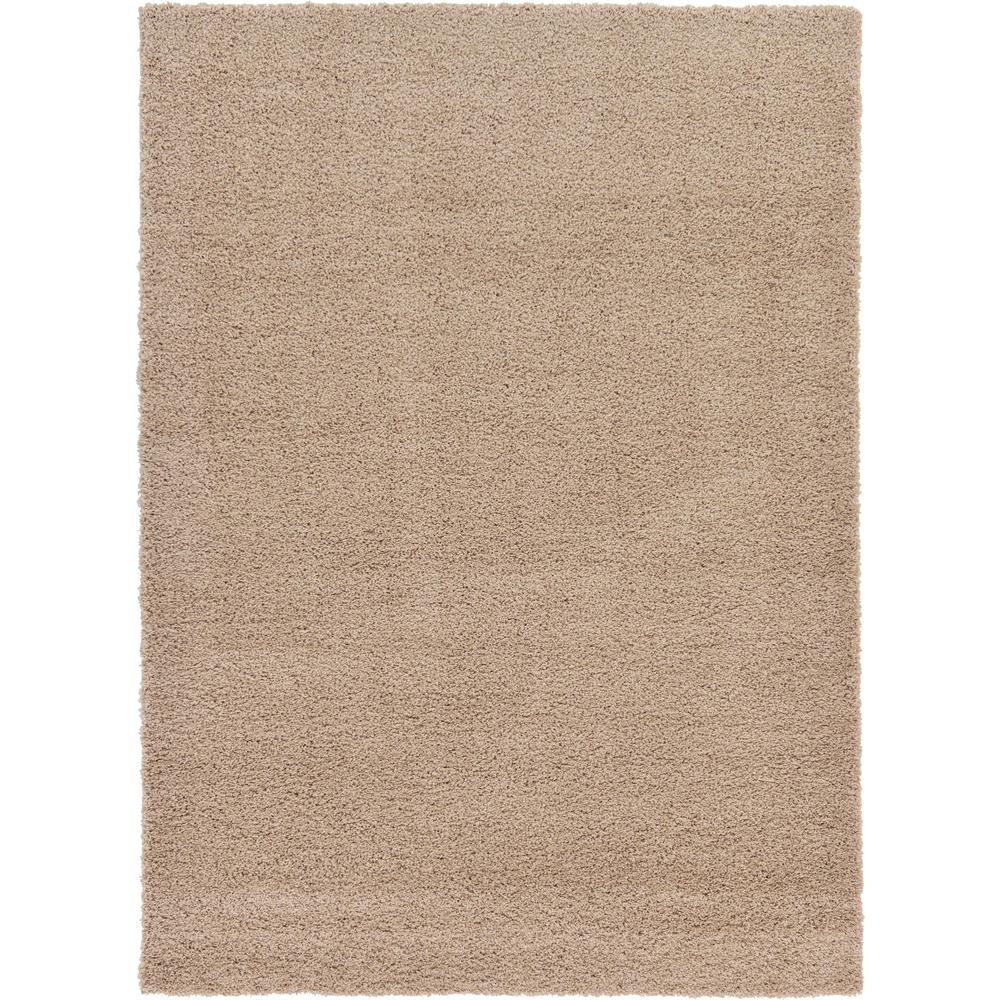 Solid Shag Rug, Taupe (7' 0 x 10' 0). Picture 1