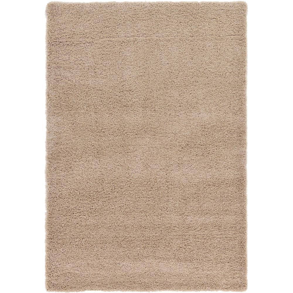 Solid Shag Rug, Taupe (6' 0 x 9' 0). Picture 1