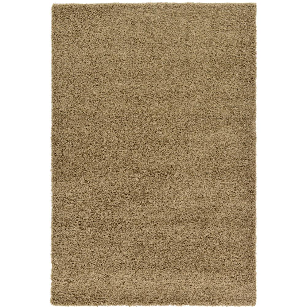 Solid Shag Rug, Cocoa (6' 0 x 9' 0). Picture 1