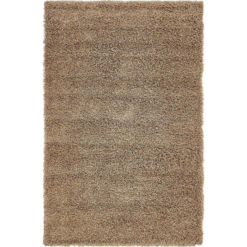 Solid Shag Rug, Cocoa (5' 0 x 8' 0). Picture 1