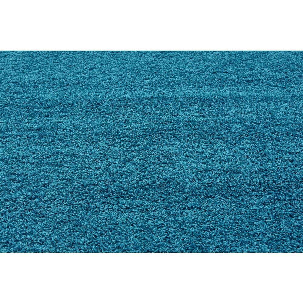 Solid Shag Rug, Turquoise (8' 2 x 8' 2). Picture 5