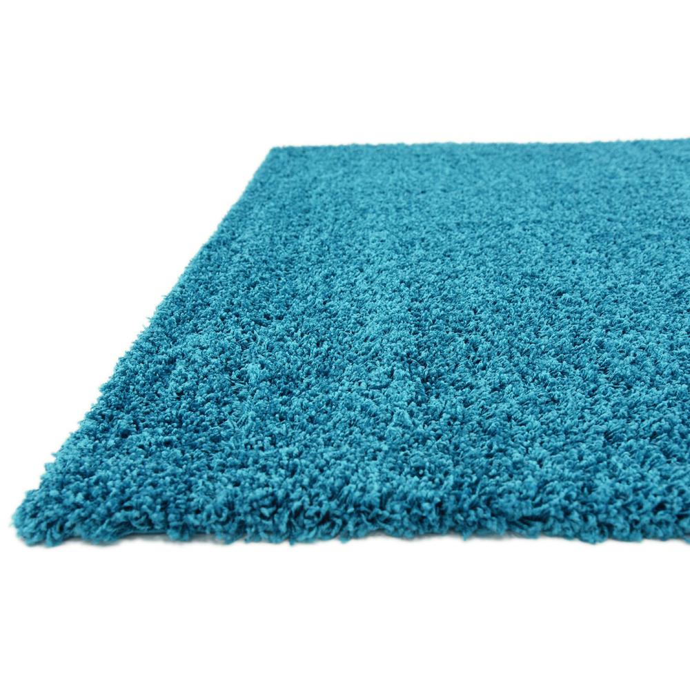 Solid Shag Rug, Turquoise (8' 2 x 8' 2). Picture 6