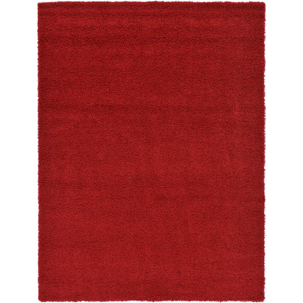 Solid Shag Rug, Cherry Red (8' 0 x 11' 0). Picture 1