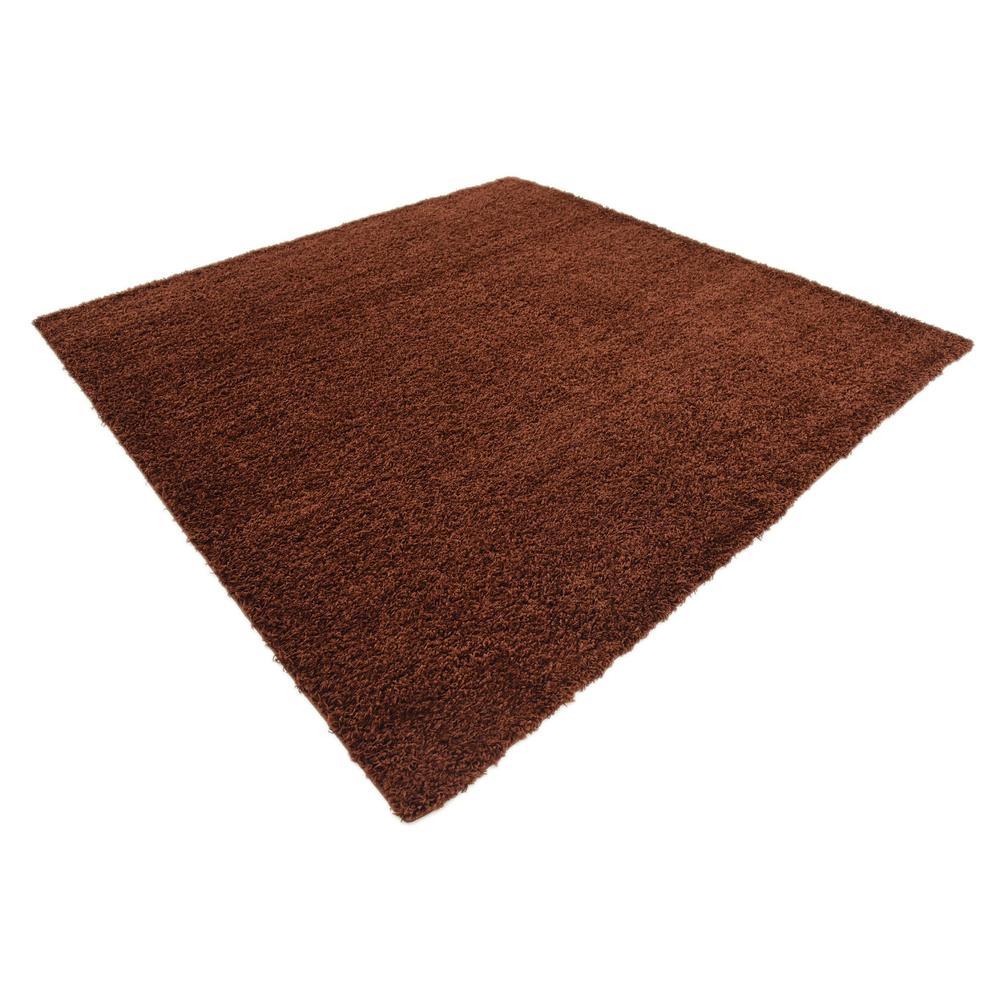 Solid Shag Rug, Chocolate Brown (8' 2 x 8' 2). Picture 3