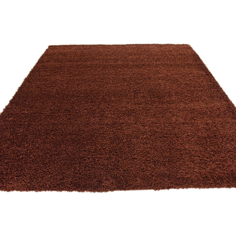 Solid Shag Rug, Chocolate Brown (8' 2 x 8' 2). Picture 4