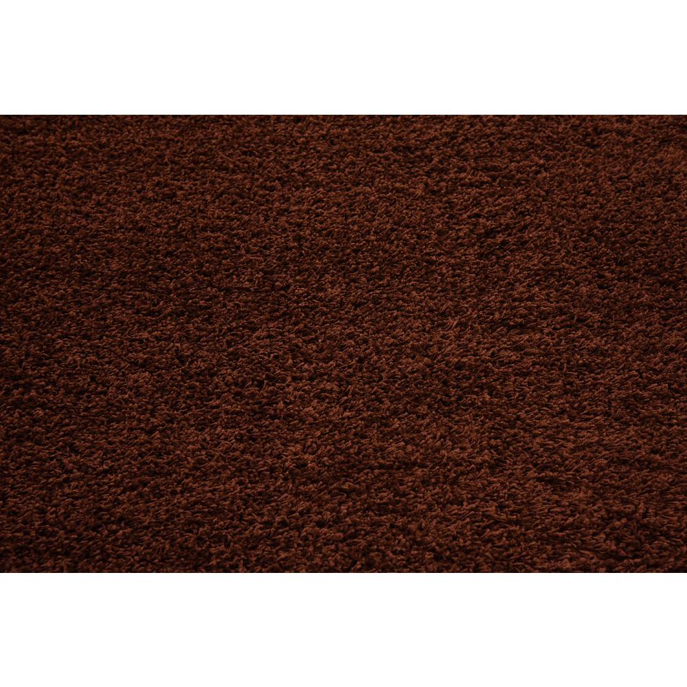 Solid Shag Rug, Chocolate Brown (8' 2 x 8' 2). Picture 5