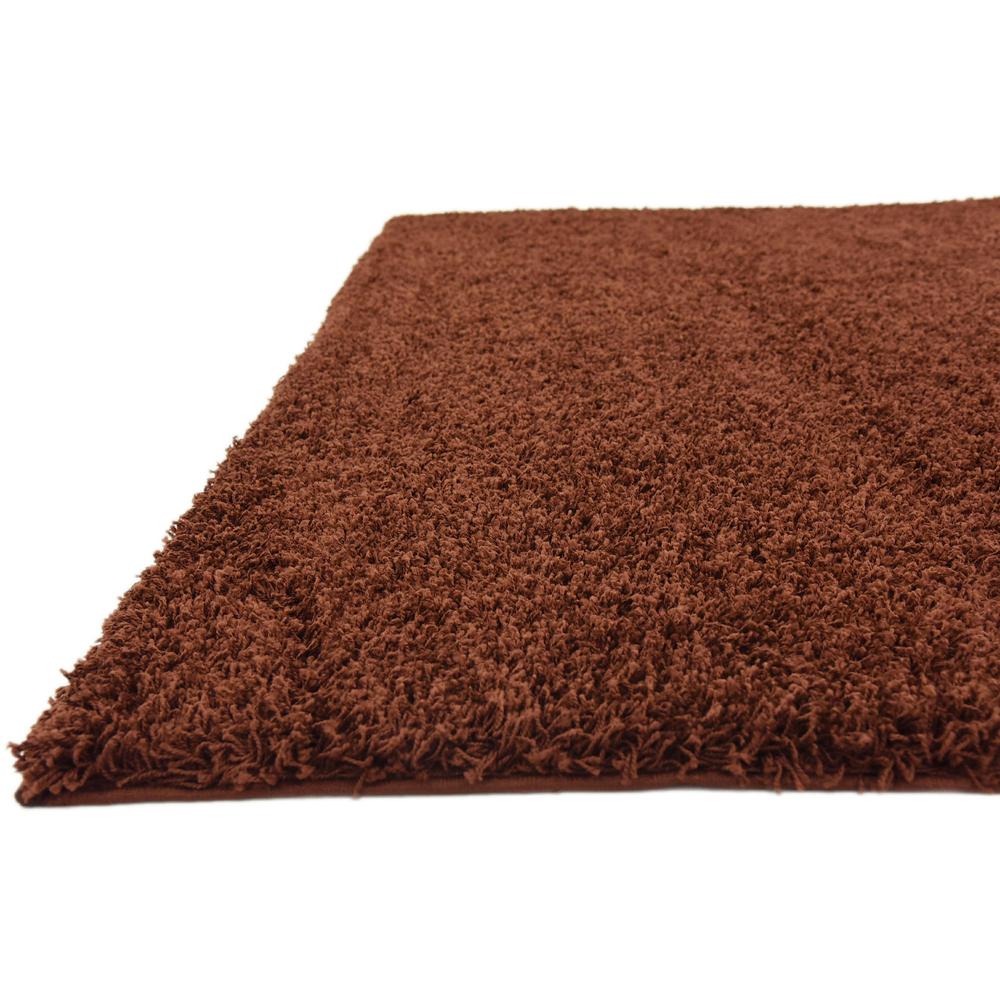 Solid Shag Rug, Chocolate Brown (8' 2 x 8' 2). Picture 6