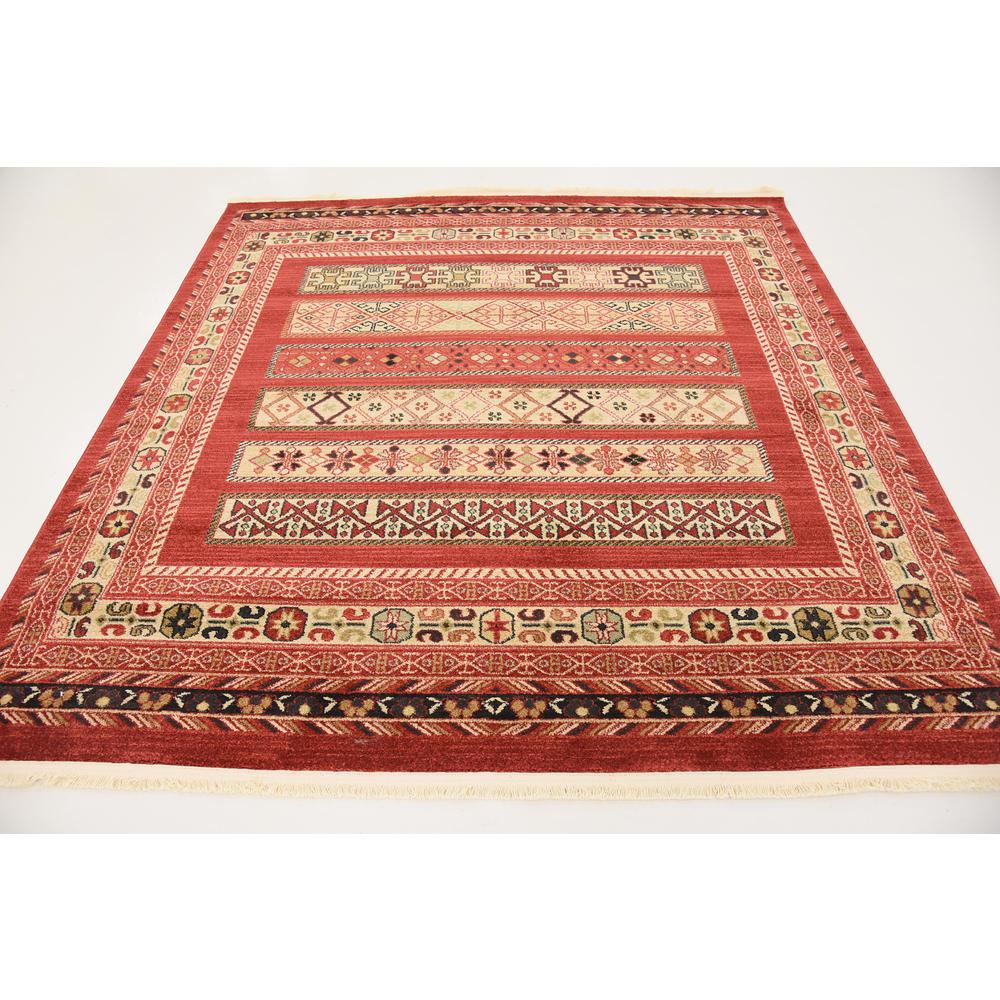 Pasadena Fars Rug, Rust Red (6' 0 x 6' 0). Picture 4