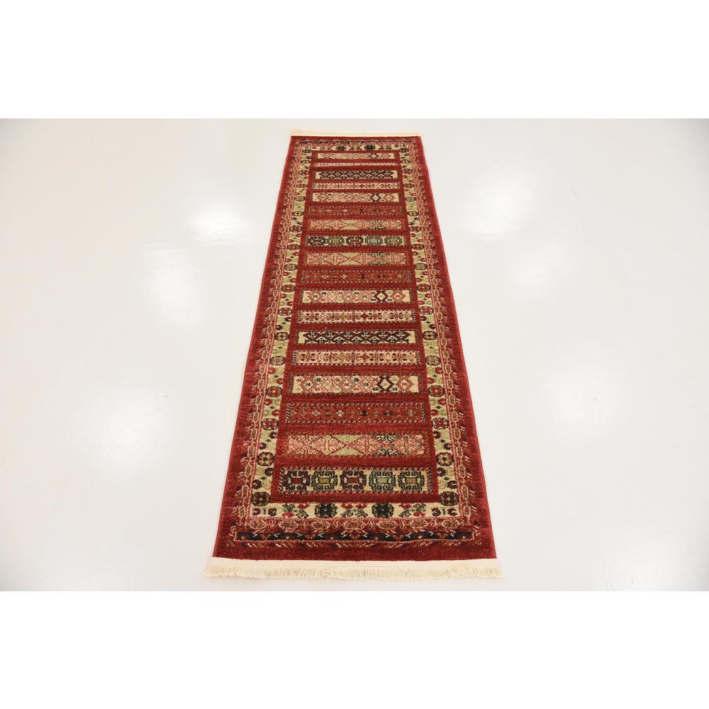 Pasadena Fars Rug, Rust Red (2' 0 x 6' 0). Picture 4
