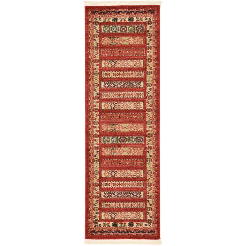 Pasadena Fars Rug, Rust Red (2' 0 x 6' 0). The main picture.