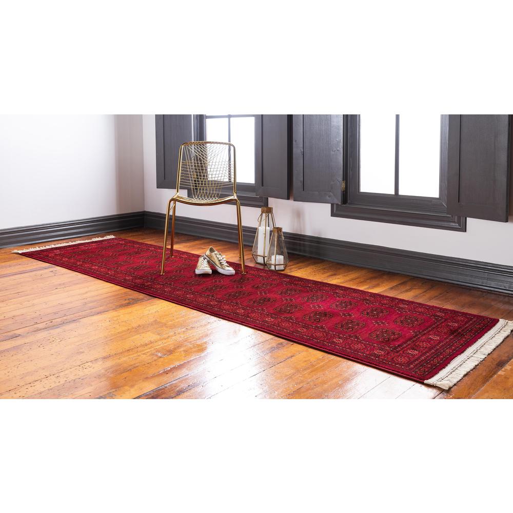 Cleveland Tekke Rug, Red (2' 7 x 10' 0). Picture 3