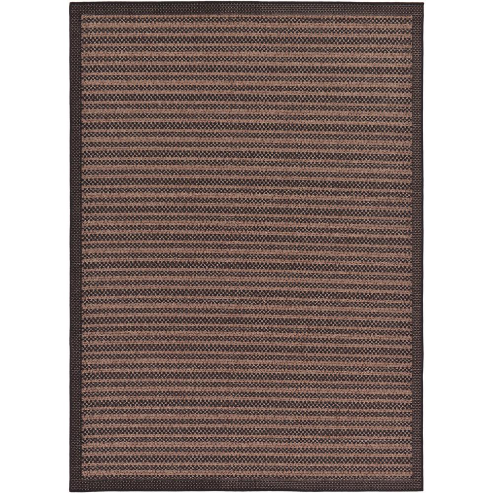 Outdoor Checkered Rug, Black (7' 0 x 10' 0). Picture 1