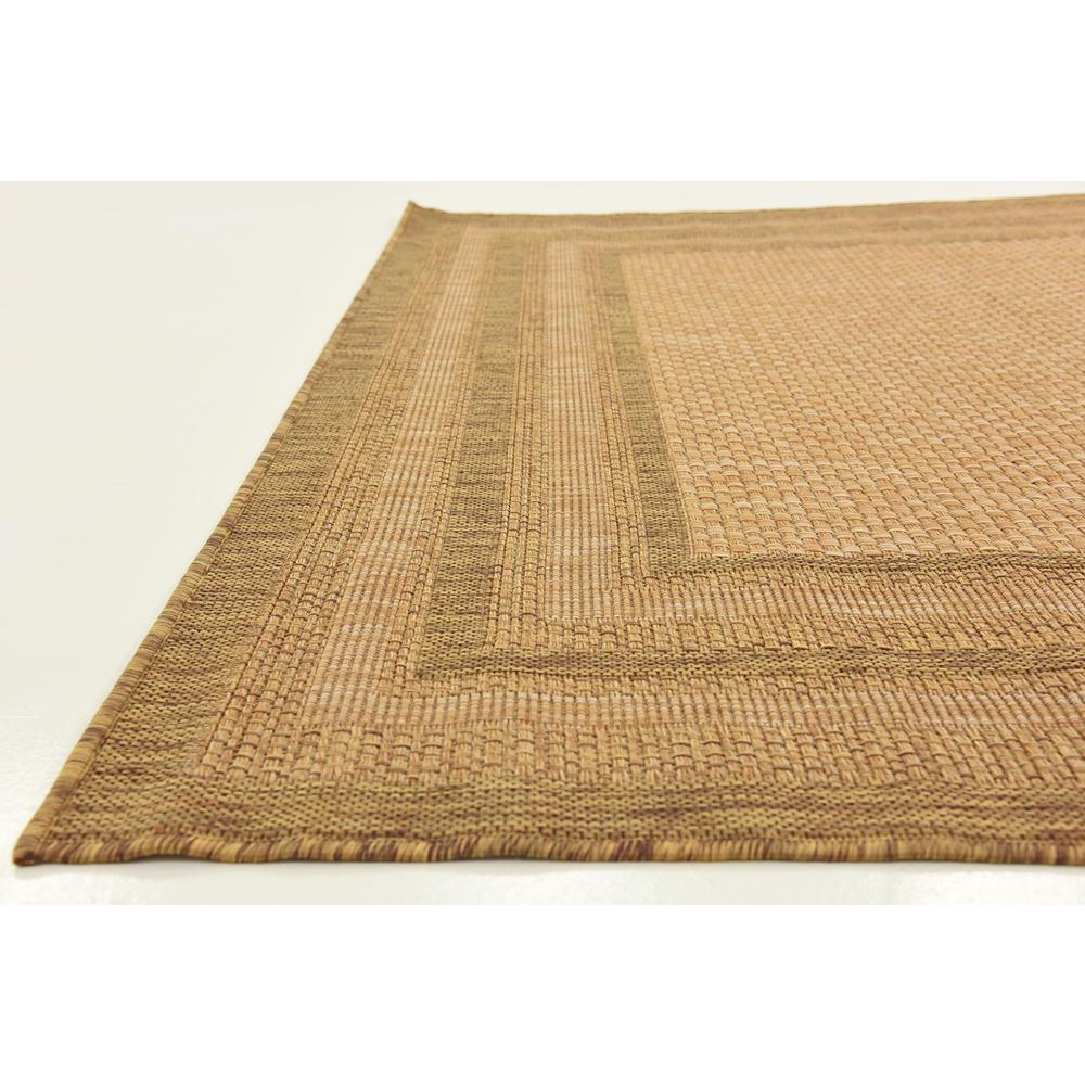 Outdoor Multi Border Rug, Light Brown (6' 0 x 6' 0). Picture 6