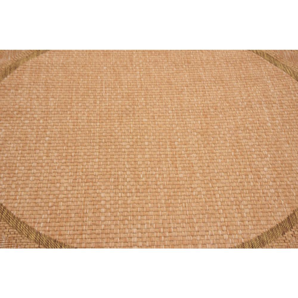 Outdoor Multi Border Rug, Light Brown (6' 0 x 6' 0). Picture 5