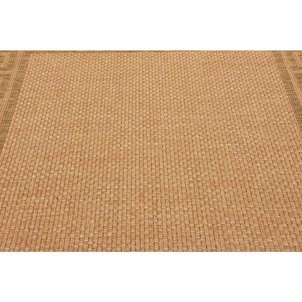 Outdoor Greek Key Rug, Light Brown (6' 0 x 6' 0). Picture 5