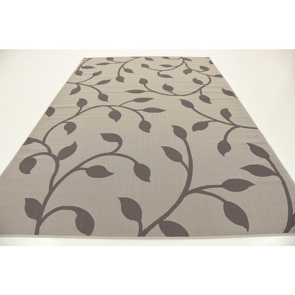 Outdoor Botanical Rug, Gray (7' 0 x 10' 0). Picture 4