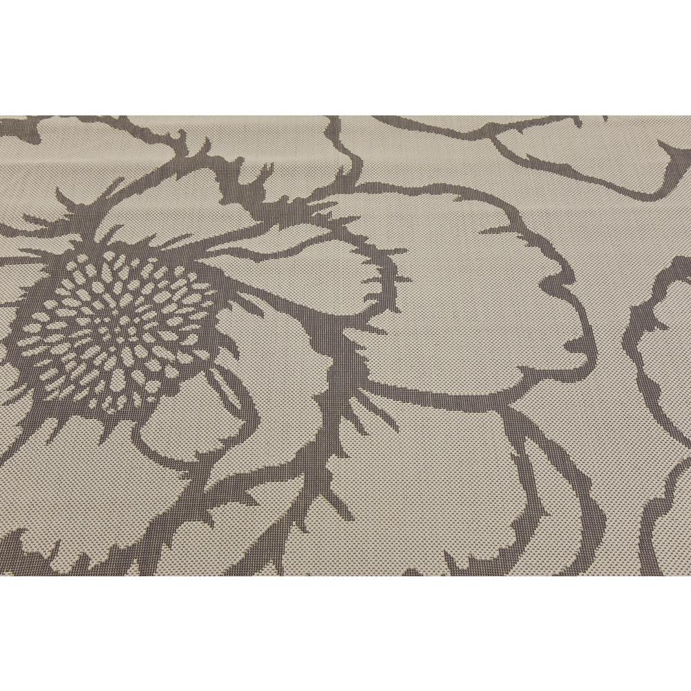 Outdoor Rose Rug, Gray (6' 0 x 6' 0). Picture 5