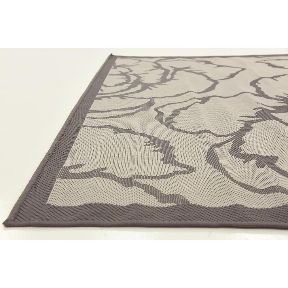 Outdoor Rose Rug, Gray (6' 0 x 6' 0). Picture 6