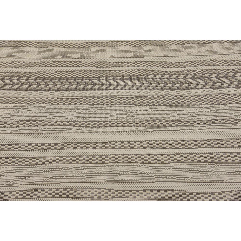 Outdoor Lines Rug, Gray (6' 0 x 6' 0). Picture 5