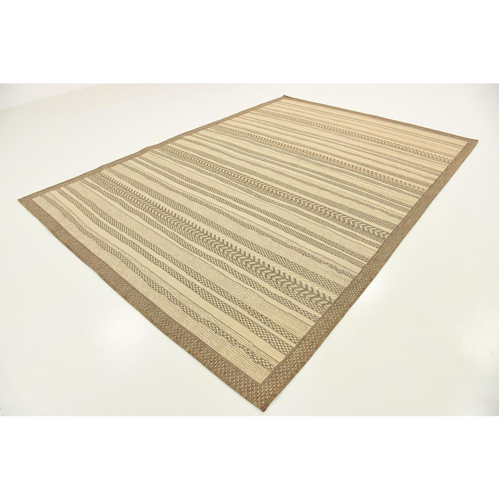 Outdoor Lines Rug, Brown (7' 0 x 10' 0). Picture 3