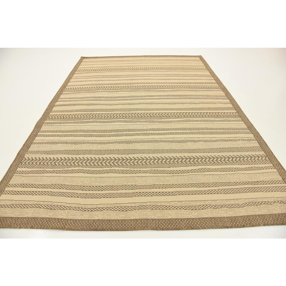 Outdoor Lines Rug, Brown (7' 0 x 10' 0). Picture 4