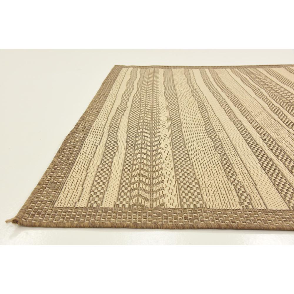 Outdoor Lines Rug, Brown (5' 3 x 8' 0). Picture 6