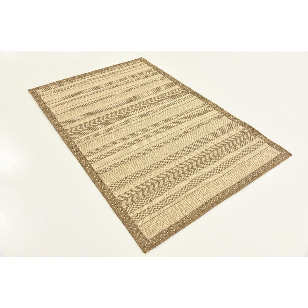 Outdoor Lines Rug, Brown (3' 3 x 5' 0). Picture 3