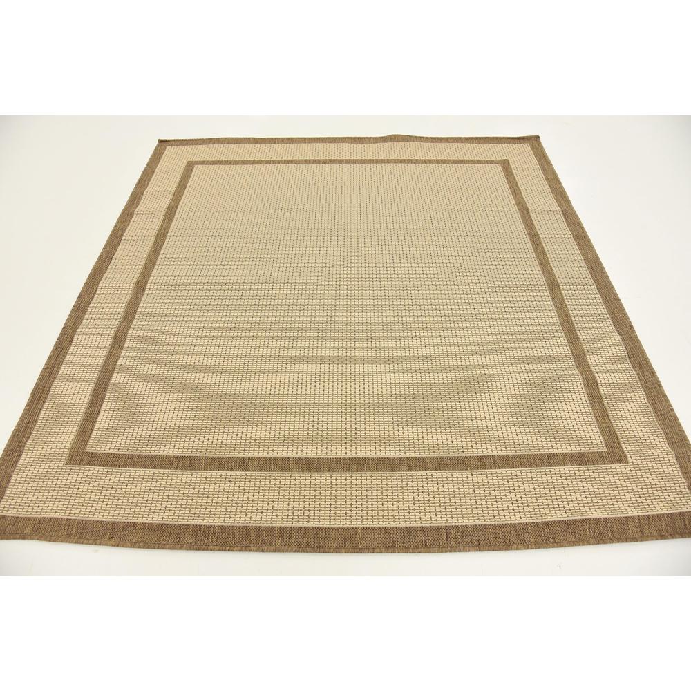 Outdoor Border Rug, Brown (6' 0 x 6' 0). Picture 4