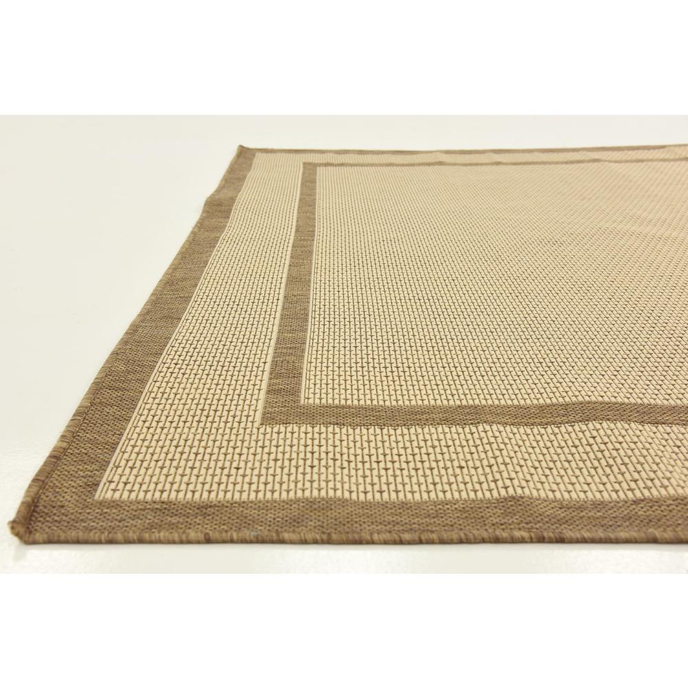 Outdoor Border Rug, Brown (6' 0 x 6' 0). Picture 6