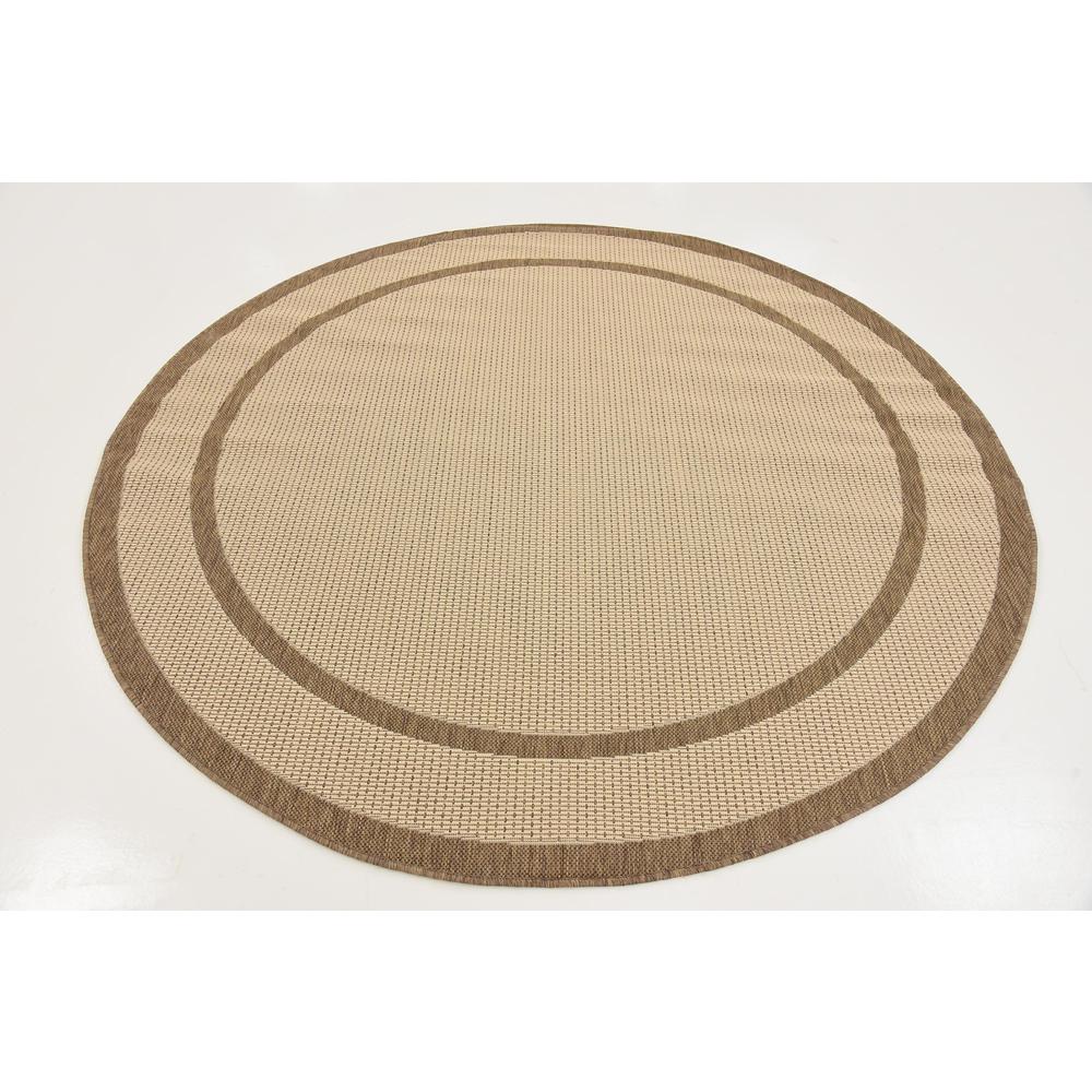Outdoor Border Rug, Brown (6' 0 x 6' 0). Picture 3