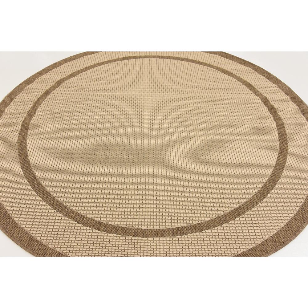 Outdoor Border Rug, Brown (6' 0 x 6' 0). Picture 4