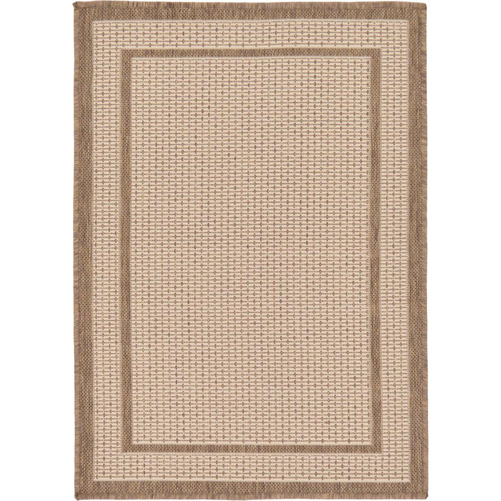 Outdoor Border Rug, Brown (2' 2 x 3' 0). Picture 1